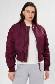 Женский бордовый бомбер Бордовый L HUGO 50550687;506
