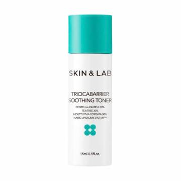 Успокаивающий тонер для лица Skin & Lab Tricicabarrier Soothing Toner с центелой, 15 мл Успокаивающий тонер для лица Skin & Lab Tricicabarrier Soothing Toner с центелой, 15 мл
