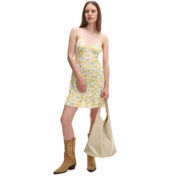 Cropp - Сукня з універсальним принтом - світло-жовтий Cropp - Сукня з універсальним принтом - світло-жовтий