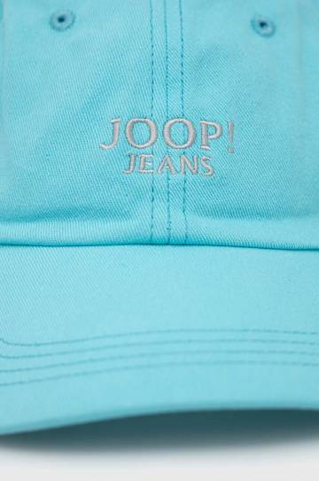 Хлопковая кепка Joop! цвет бирюзовый однотонная Хлопковая кепка Joop! цвет бирюзовый однотонная