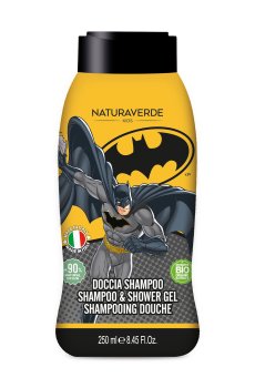 Детский гель для душа и шампунь Naturaverde Batman Shampoo & Shower Gel с органическим экстрактом зеленого чая, 250 мл