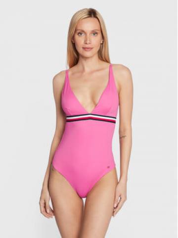 Tommy Hilfiger Купальник Plunge-Rp UW0UW02700 Рожевий Tommy Hilfiger Купальник Plunge-Rp UW0UW02700 Рожевий