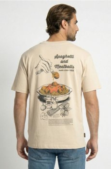 Бавовняна футболка comfort з коротким рукавом - нюдовий