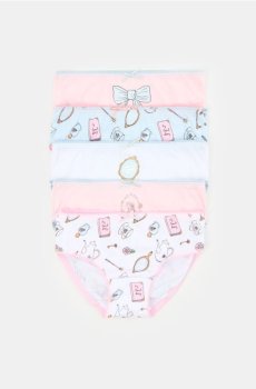 Бавовняні трусики, 5 пари - різнобарвний