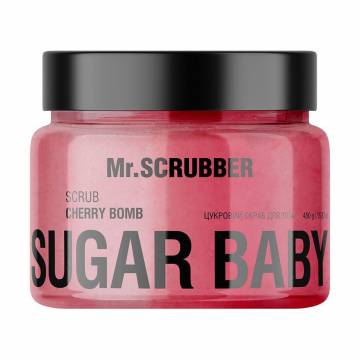 Сахарный скраб для тела Mr.Scrubber Sugar Baby Cherry Bomb Scrub, 450 г