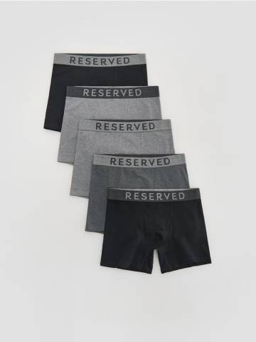Reserved - Боксери Long, 5 штук - темно-сірий - 006ES-90X Reserved - Боксери Long, 5 штук - темно-сірий - 006ES-90X