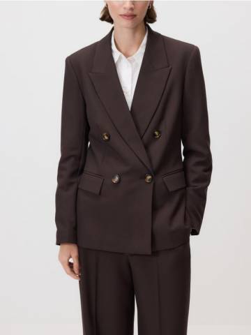 Reserved - Двобортний блейзер - темно коричневий - 312GF-89X