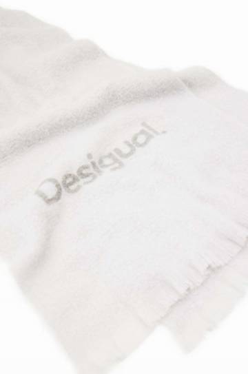 Шарф Desigual женский цвет серый узорный Шарф Desigual женский цвет серый узорный