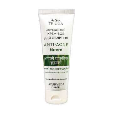 Ночной крем-SOS для лица Triuga Anti-Acne Neem Аюрведический 75 мл Ночной крем-SOS для лица Triuga Anti-Acne Neem Аюрведический 75 мл