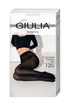 Колготки женские Giulia Cashmere Fashion Net с шортиками, 120 DEN, Sand, размер 2