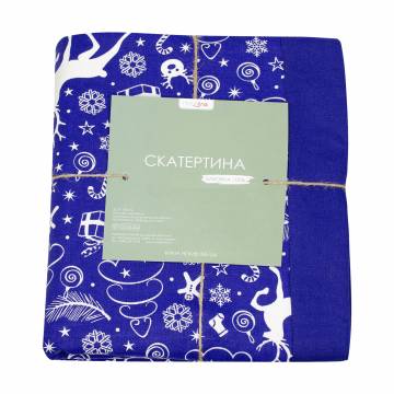 Кухонная скатерть Home Line синяя, 140*180 см (159376) Кухонная скатерть Home Line синяя, 140*180 см (159376)