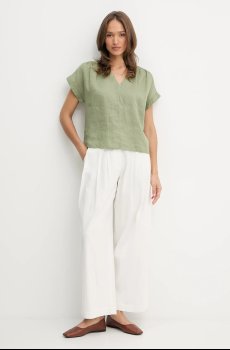 Льняная блузка United Colors of Benetton