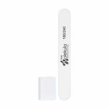 Набор одноразовый Nails Molekula Professional белый (пила 180/240 грит, 1 шт + бафф 120 грит, 1 шт) Набор одноразовый Nails Molekula Professional белый (пила 180/240 грит, 1 шт + бафф 120 грит, 1 шт)
