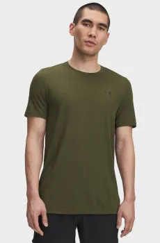 Мужская оливковая футболка UA Vanish Elite Seamless SS Оливковый XL Under Armour 1376781-390