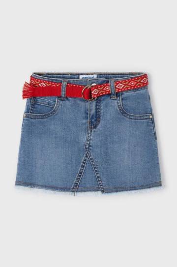 Детская джинсовая юбка Mayoral mini прямая