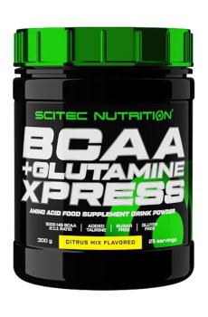Аминокислоты Scitec Nutrition BCAA + Glutamine Xpress Цитрусовый микс, в порошке, 300 г