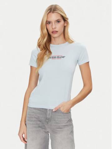 Guess Jeans Футболка W4YI03 J1314 Блакитний Slim Fit Guess Jeans Футболка W4YI03 J1314 Блакитний Slim Fit