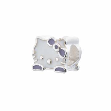 Серебряный шарм "Hello Kitty" (эмаль) 132598 Серебряный шарм "Hello Kitty" (эмаль) 132598