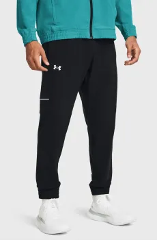 Мужские черные спортивные брюки UA Hoops Woven Черный M Under Armour 1383401-001