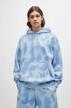 Мужское голубое худи Голубой M HUGO 50510013;485