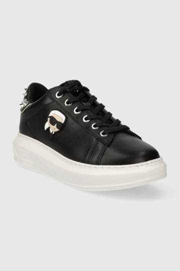 Кожаные кроссовки Karl Lagerfeld KAPRI цвет чёрный KL62529N Кожаные кроссовки Karl Lagerfeld KAPRI цвет чёрный KL62529N