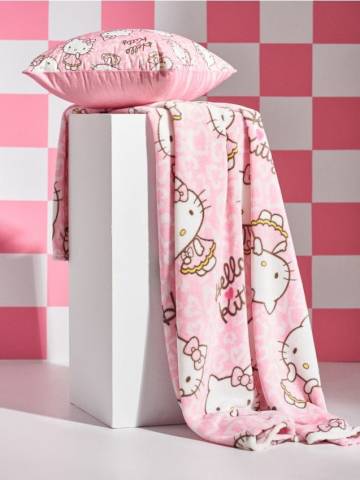 Ковдра Hello Kitty - пастельний рожевий Ковдра Hello Kitty - пастельний рожевий