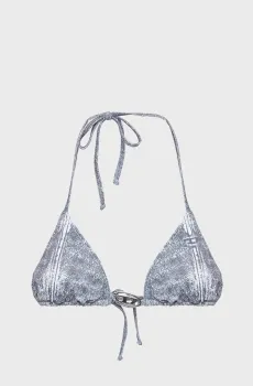 Женский серый лиф от купальника с узором SEES-T-DNM Серый XS Diesel A17478 0BNCW