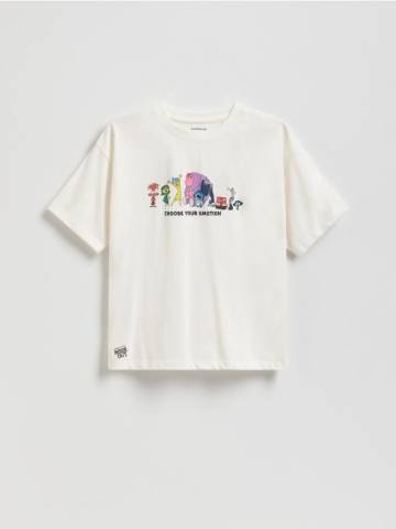 Reserved - Футболка з принтом Inside Out - кремовий - 299GS-01X Reserved - Футболка з принтом Inside Out - кремовий - 299GS-01X