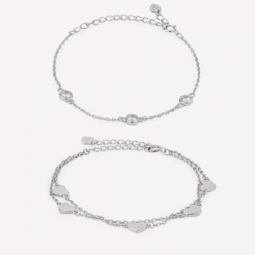 Серебряный браслет Minimal В-1 15341 Незабываемая любовь Серебряный браслет Minimal В-1 15341 Незабываемая любовь