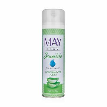 Гель для бритья MAY body Sensitive с экстрактом алоэ, женский, 200 мл Гель для бритья MAY body Sensitive с экстрактом алоэ, женский, 200 мл