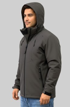 Куртка демисезонная в коричневом цвете  SB-26309-record-brown