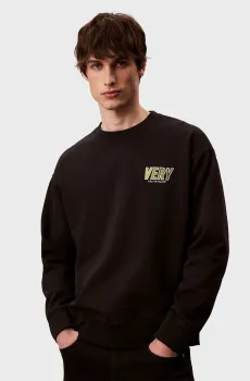 Мужской черный свитшот PREMIUM FLEECE LOGO Черный L Calvin Klein Jeans LV04RD206G