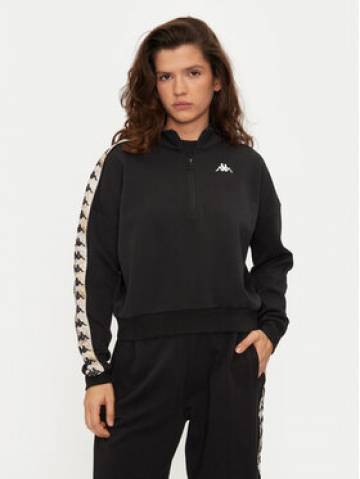 Kappa Світшот Banda Pepitagt 321Q4RW Чорний Relaxed Fit Kappa Світшот Banda Pepitagt 321Q4RW Чорний Relaxed Fit