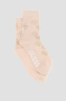 Женские пудровые носки Розовый ONESIZE Guess O3YY01.KBZU0;G4B8