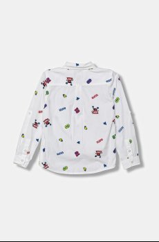 Детская хлопковая рубашка Guess