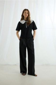 Reserved - Лляні штани - чорний - 165IT-99X