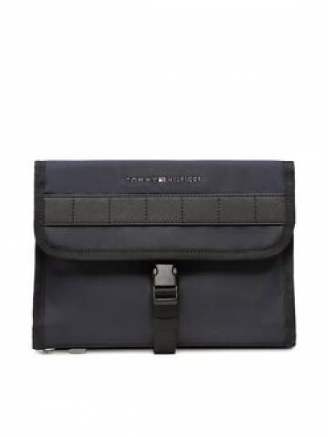 Tommy Hilfiger Косметичка Th Elevated Nylon Washbag AM0AM10979 Cиній Tommy Hilfiger Косметичка Th Elevated Nylon Washbag AM0AM10979 Cиній