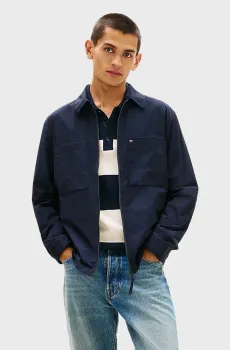 Мужская темно-синяя куртка TECH Синий L Tommy Hilfiger MW0MW42586