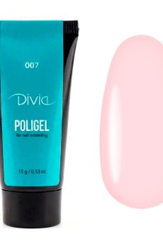 Полигель для наращивания ногтей Divia Polygel 007, 30 г