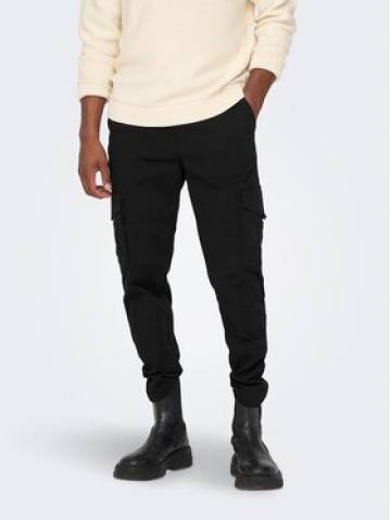 Only & Sons Штани з тканини 22025431 Чорний Tapered Fit Only & Sons Штани з тканини 22025431 Чорний Tapered Fit