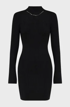 Женское черное платье M-ANGO-LS Черный M Diesel A15210 0KMAT