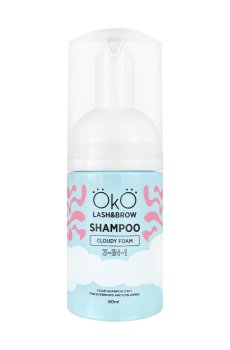 Шампунь-пена для бровей и ресниц 3 в 1 OkO Lash & Brow Shampoo Cloudy Foam, 80 мл