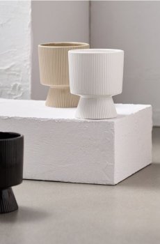 Чохол на горщик для квітів - білий