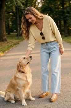Джемпер з високим вмістом віскози - золотий