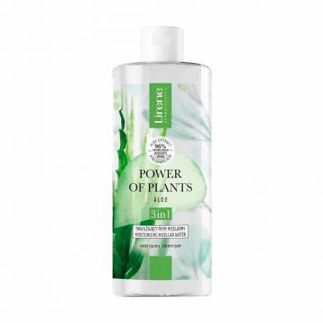 Увлажняющая мицеллярная вода для лица Lirene Power Of Plants Moisturising Micellar Water 3in1 Aloe, 400 мл Увлажняющая мицеллярная вода для лица Lirene Power Of Plants Moisturising Micellar Water 3in1 Aloe, 400 мл