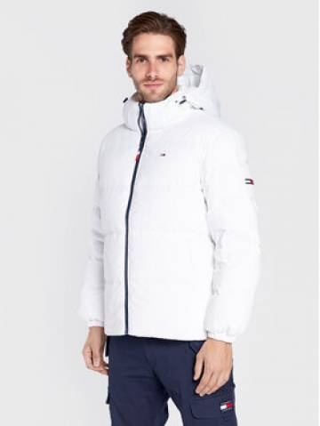 Tommy Jeans Пуховик Essential DM0DM15447 Білий Regular Fit Tommy Jeans Пуховик Essential DM0DM15447 Білий Regular Fit
