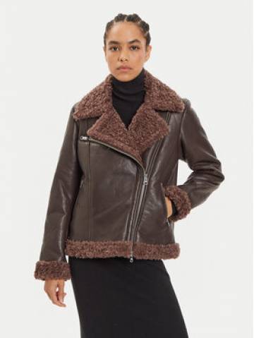 Bomboogie Шкіряна куртка JWMETZPSBB4 Коричневий Regular Fit Bomboogie Шкіряна куртка JWMETZPSBB4 Коричневий Regular Fit