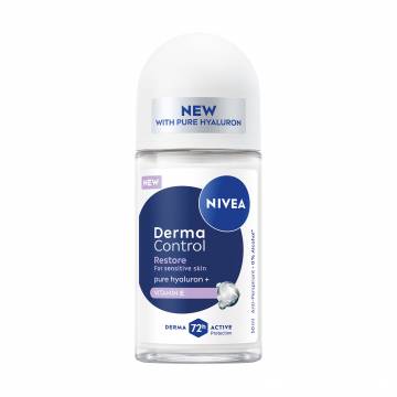 Антиперспирант NIVEA Дерма контроль. Восстановление для чувствительной кожи, роликовый, 50 мл Антиперспирант NIVEA Дерма контроль. Восстановление для чувствительной кожи, роликовый, 50 мл