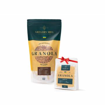 Набір граноли Mini Sweet Cashew, 1 кг & Apple Pie, 250 г у подарунок Gregory Mill Набір граноли Mini Sweet Cashew, 1 кг & Apple Pie, 250 г у подарунок Gregory Mill