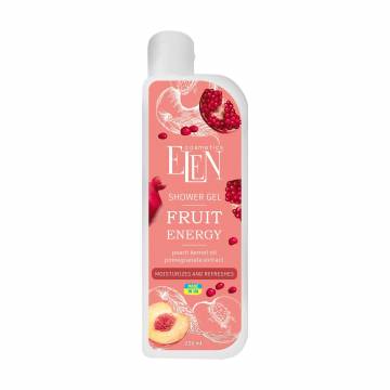 Увлажняющий и освежающий гель для душа Elen Cosmetics Фруктовая энергия, 250 мл Увлажняющий и освежающий гель для душа Elen Cosmetics Фруктовая энергия, 250 мл